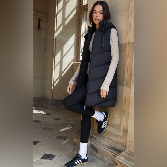 Saint + Sinner Black Puffer longline